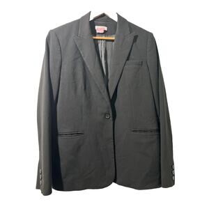 Calvin Klein Women’s Business Suit Career Blazer Black Size 14 Stretch Jacket